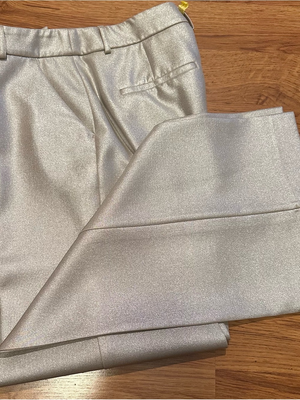 Express Editor Metallic Mid Rise Trouser Pant - Picture 5 of 8